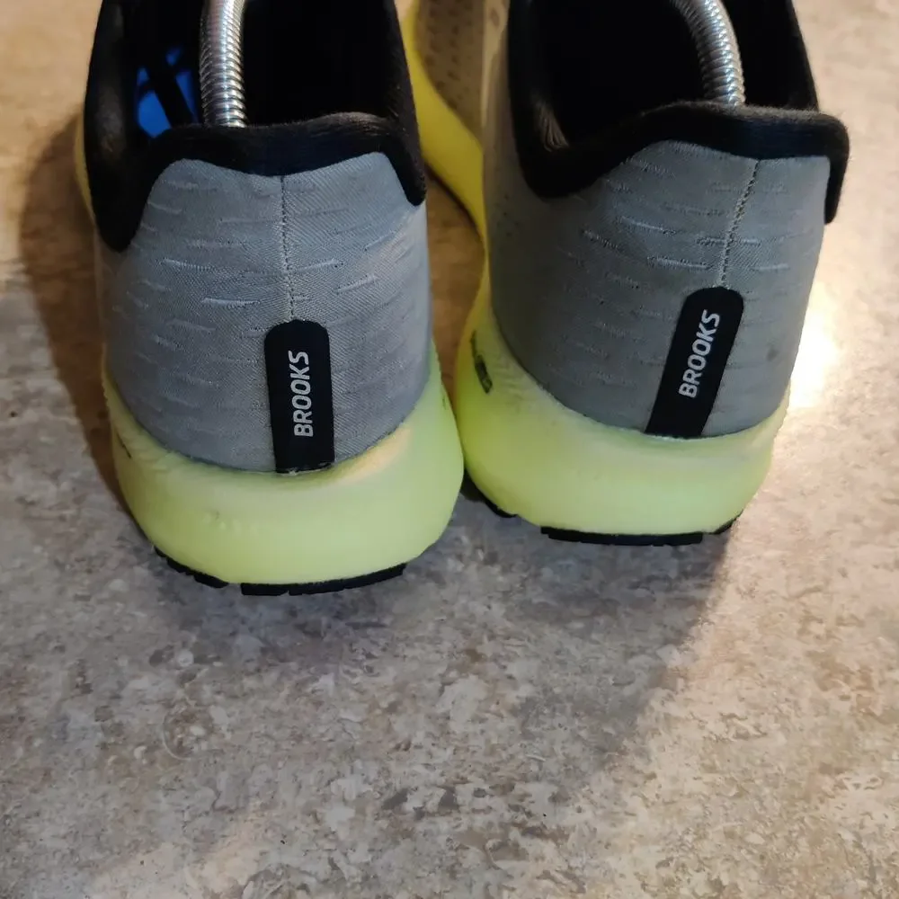 Brooks Shoes Mens 11.5 Hyperion Tempo Gray Green Running Sneakers * No Insoles *